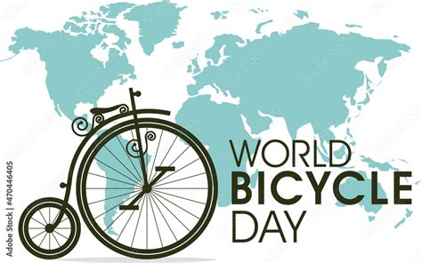 world bicycle day celebration illustration Stock Vector | Adobe Stock