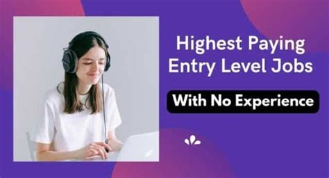 Highest Paying Entry Level Jobs With No Experience