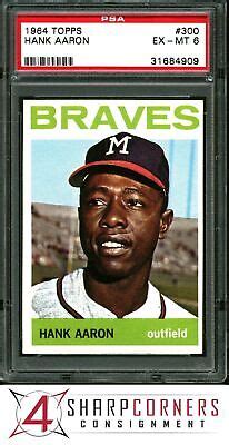 Topps Hank Aaron Braves Hof Psa Ebay