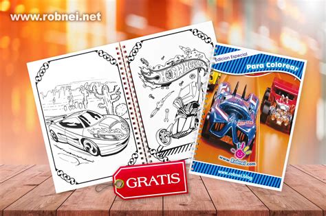 Libro Para Colorear De Hot Wheels PDF Robnei Blog
