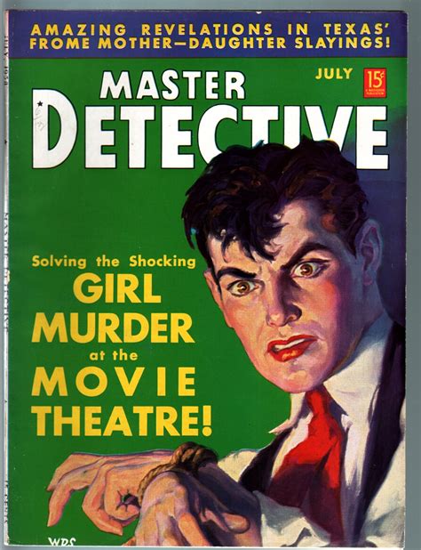 Master Detective Pulp July 1938 Movie Theater Murder Queen Of Forgers