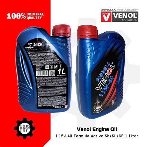 Venol Engine Oil 15W 40 Formula Active SM SL CF 1 Liter Lazada PH