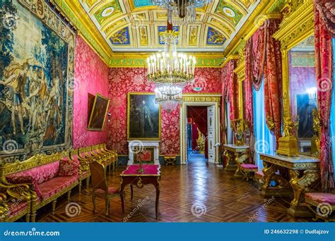 Genoa Italy March View Of A Decorative Chamber Of The