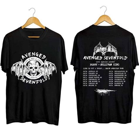 Avenged Sevenfold Life Is But A Dream North American Tour Shirt