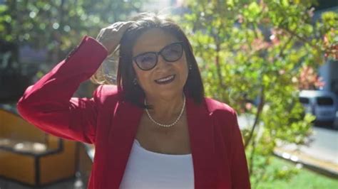 Mature Woman In A Red Blazer And Glasses Stock Video Pond