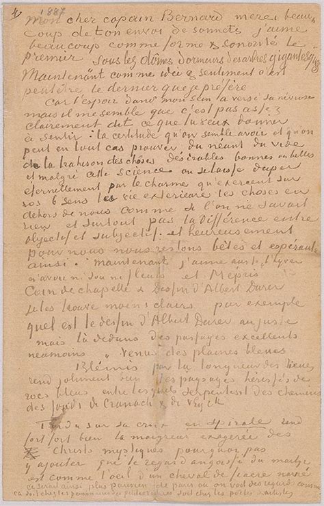 Letter 4, page 1 | Vincent van Gogh's Letters to Émile Bernard | The ...