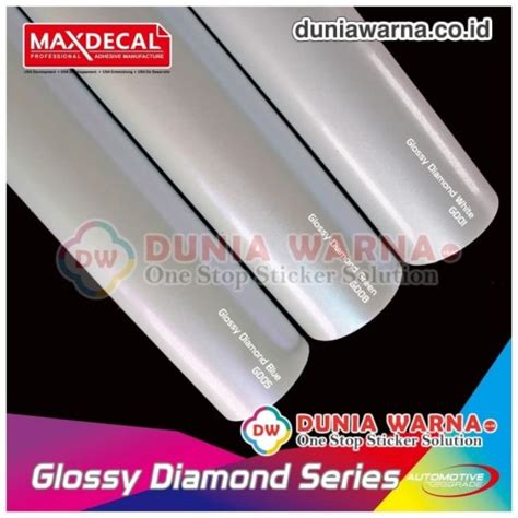 Jual Max Decal Gd Gloss Diamond Putih Mutiara Sparkling Cm