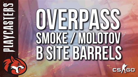 CS GO Tip Series Overpass How To Smoke Molotov B Barrels YouTube