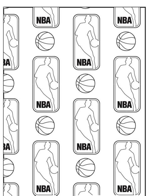 Muitos Logotipos Da Nba Para Colorir Imprimir E Desenhar Colorir Me