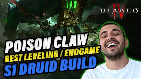 Diablo 4 NEW UPDATED POISON CLAW DRUID BUILD Best LEVELING ENDGAME