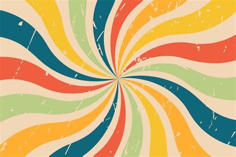 Retro Background 1970s Pattern Groovy Trippy Vintage Texture