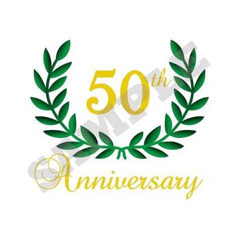 Happy 50th Anniversary Svg