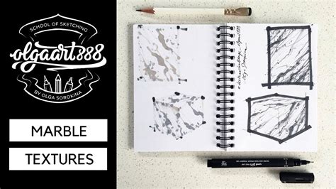 How To Draw Marble Texture Step By Step Tutorial For Beginners Youtube