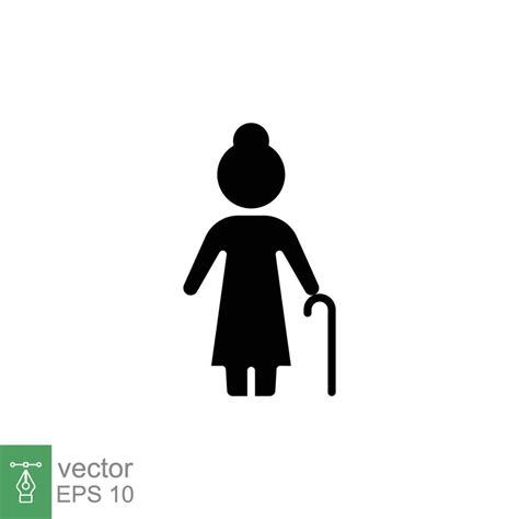 Page 4 Old Lady Silhouette Vector Art Icons And Graphics For Free