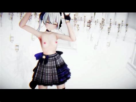 Hoshimachi Suisei Undress Dance Hololive Hentai Vtuber Rabbit Hole Song MMD 3D White Hair CLIP