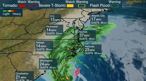 Tropical Storm Ophelia Approaches East Coast Prompts Warnings In North