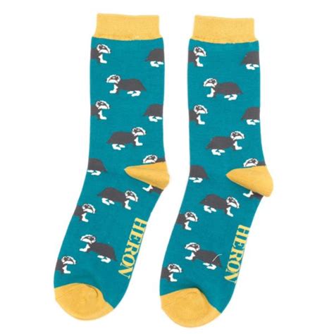 Mr Heron Socken Dachse grün akubu ch