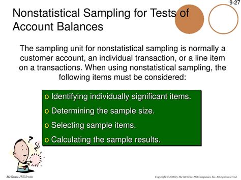 Ppt Chapter Nine Audit Sampling An Application To Substantive Tests