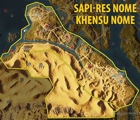 Расположение сокровищ, лагерей и секретов в Assassin’s Creed Origins ...