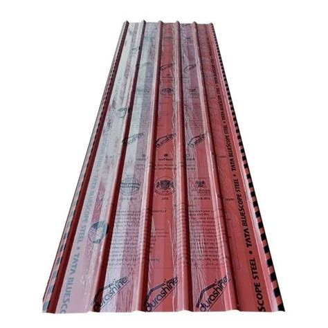 Tata Bluescope Steel Durashine Colored Roofing Sheet Mm At Rs