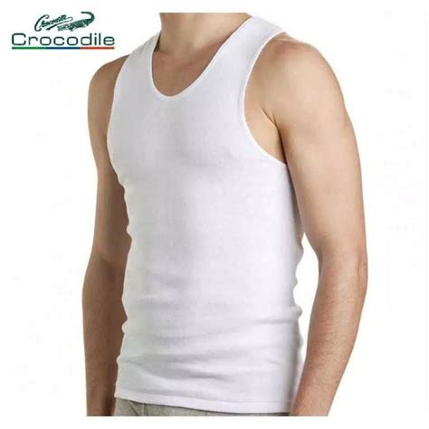 Jual Shopee Mall Crocodile Kaos Dalam Singlet Pria Katun Polos