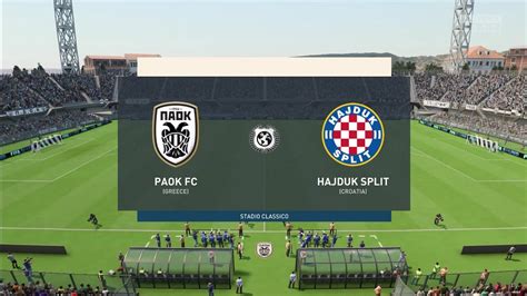 Fifa Paok Fc Vs Hajduk Split Stadio Classico Gameplay Youtube