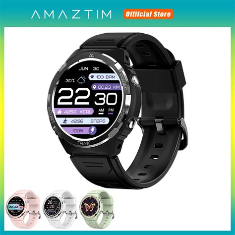 2024 AMAZTIM TANK S1 Smart Watches For Women Bluetooth Call AOD AMOLED