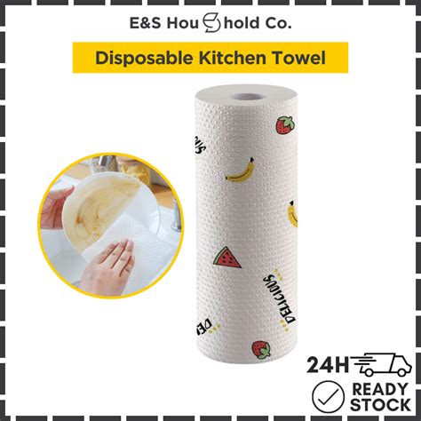 Disposable Kitchen Towel Lazy Rag Dry Washable Kitchen Towel Dish