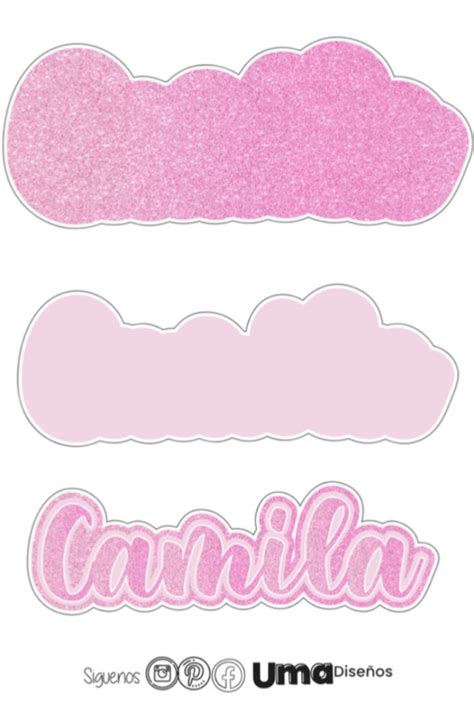 Camila Nombre Personalizado Cake Topper Para Imprimir Topo D Bolo