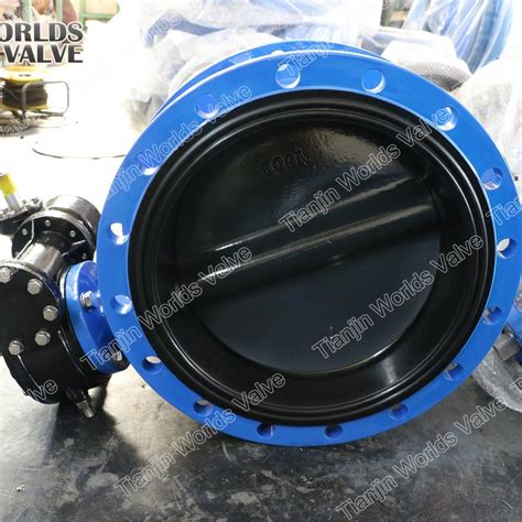 Full EPDM NBR FKM Fluoro Rubber Coating U Type Butterfly Valve China