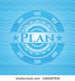 Plan Water Representation Style Emblem Vector Stock Vector Royalty