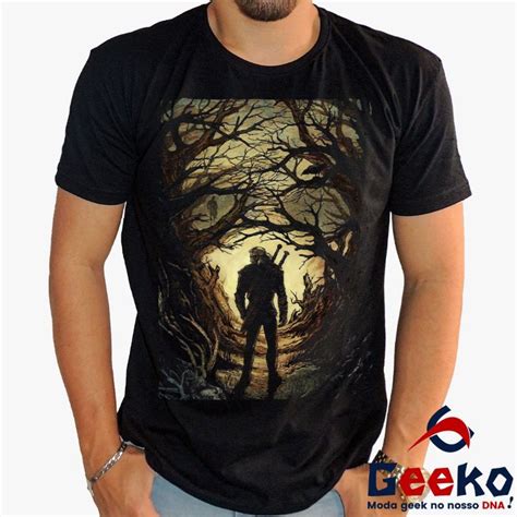 Camiseta The Witcher 100 Algodão Geralt de Rivia Geeko Shopee Brasil