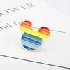 Wholesale Mickey Mouse Rainbow Gay Pride Enamel Pins Pieces Queerks