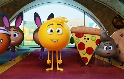 Wallpaper Pizza Animated Film Animated Movie Emoji The Emoji Movie