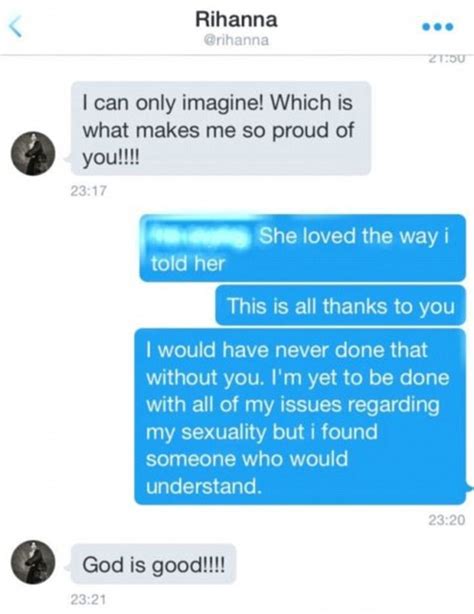 Rihanna Helps Gay Fan Come Out Through Twitter Direct Messages Daily Mail Online