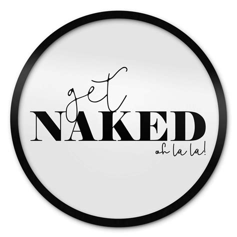 Poster Get Naked Rund Wall Art De