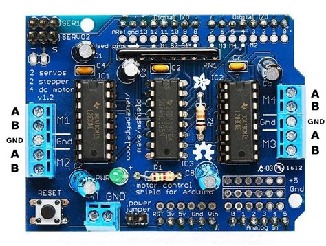 Using L293d Motor Driver Shield Without Any Library Motors Mechanics