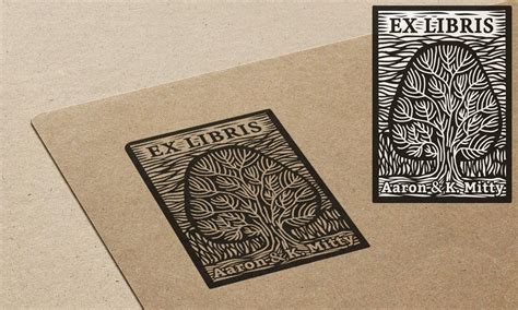 Entry #5 by kelelowors for Illustrate a Personal Book Stamp (Ex Libris ...