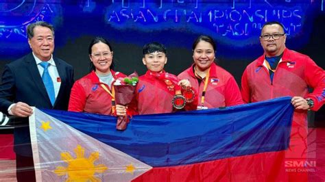 Rosegie Ramos Nakakuha Ng Dalawang Medalya Sa Asian Weightlifting