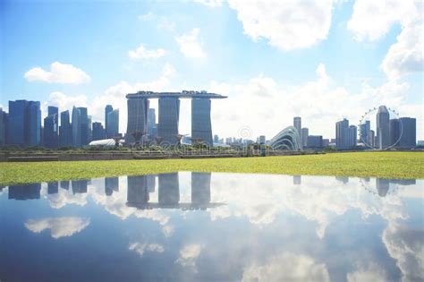 View Of At Marina Barrage Garden,and People Signapore Stock Photo - Image of business, financial ...