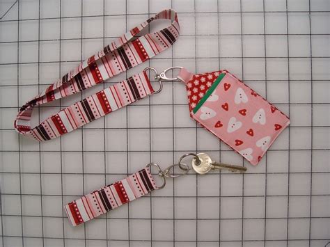 Neck Lanyard With Card Holder And Key Fob With Images Diy Lanyard