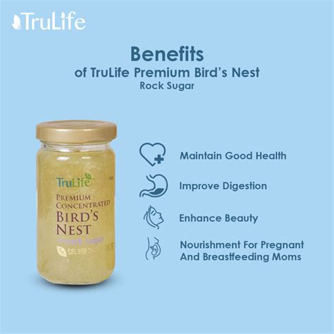 Premium Concentrated Bird S Nest With Rock Sugar 160g [ndp] Trulife Singapore