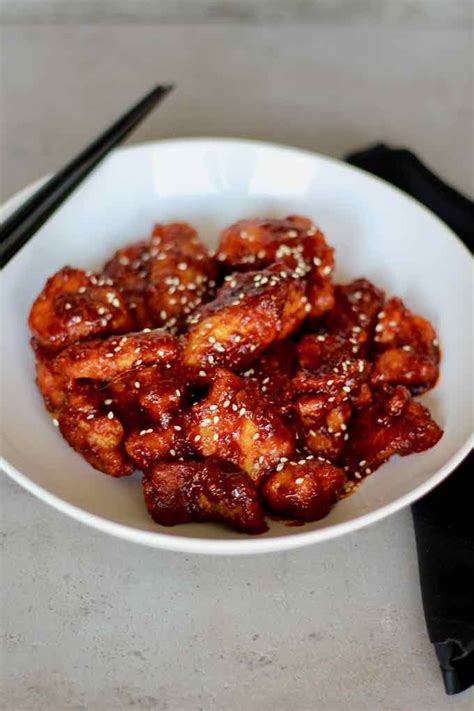 Korean Soy Garlic Fried Chicken Wing Dakgangjeong Thermomix Hot Sex