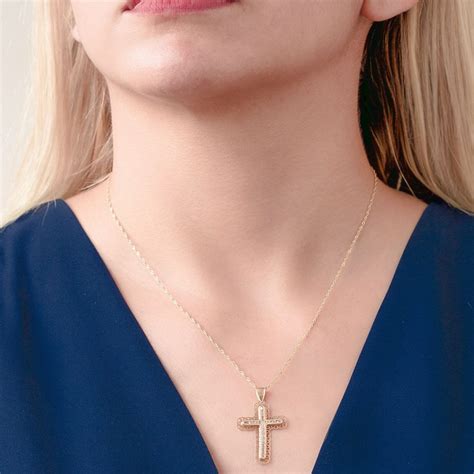 Cadena Con Dije Cristo Cruz De Oro 10k Espiga Abba Joyas