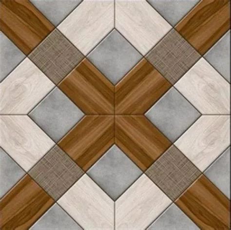 Multicolor Digital Porcelain Floor Tile Thickness 10 15 Mm Size 60