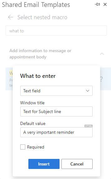 How To Use Macros In Shared Email Templates For Outlook