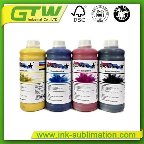 Sublistar Inkjet Eco Solvent Ink For Digital Printing Environmental