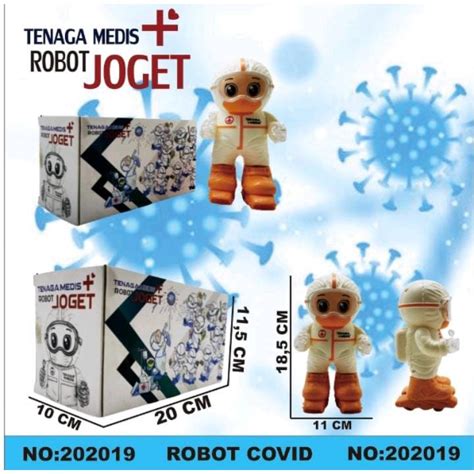 Jual Mainan Anak Robot Dance Tenaga Medis Covid Mainan Lucu