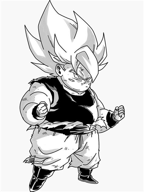 "fat goku" Sticker for Sale by stefranco | Redbubble