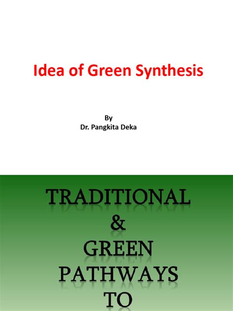 Idea of Green Synthesis | PDF